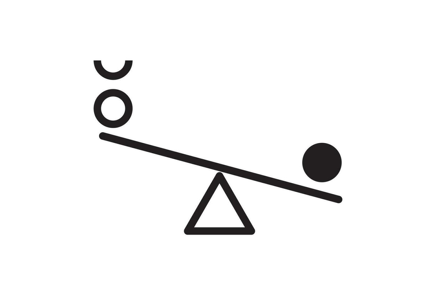 Balance Symbol Vektor Illustration auf Hintergrund