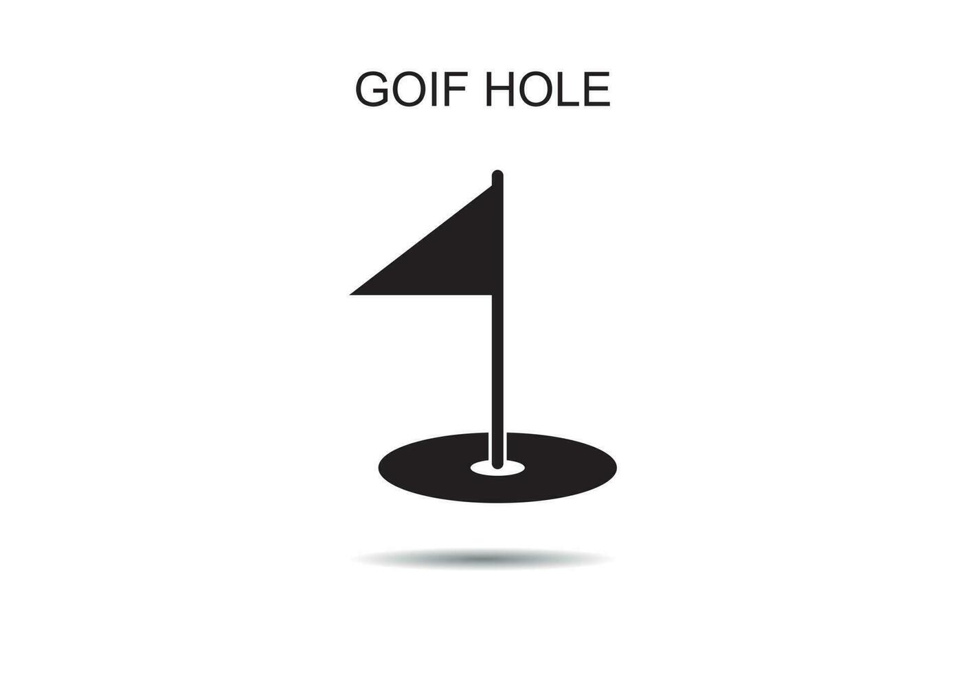 Golf Loch Symbol Vektor Illustration