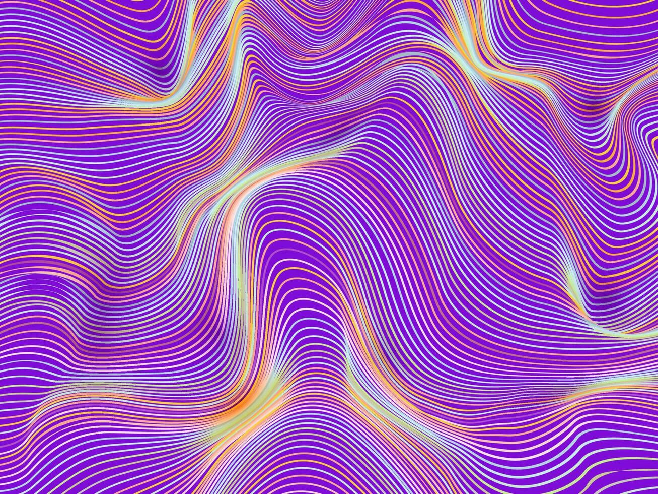 abstrakt Hintergrund mit schräg wellig Linien. vektor