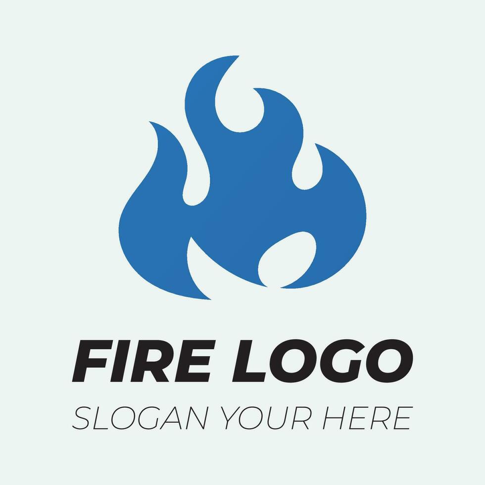 Flamme Logo Design Vorlage Illustration. vektor