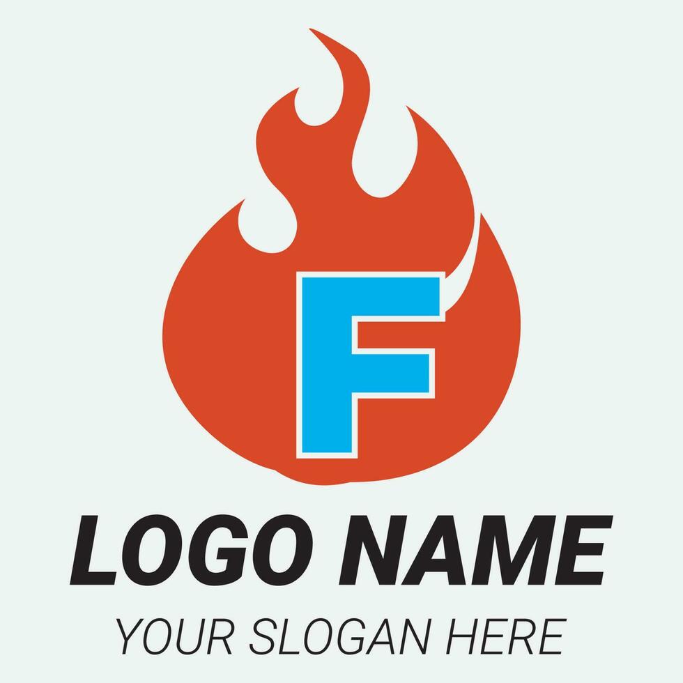 flamma logotyp design mall illustration. vektor