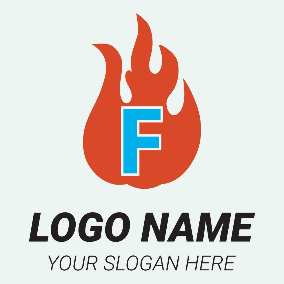 flamma logotyp design mall illustration. vektor