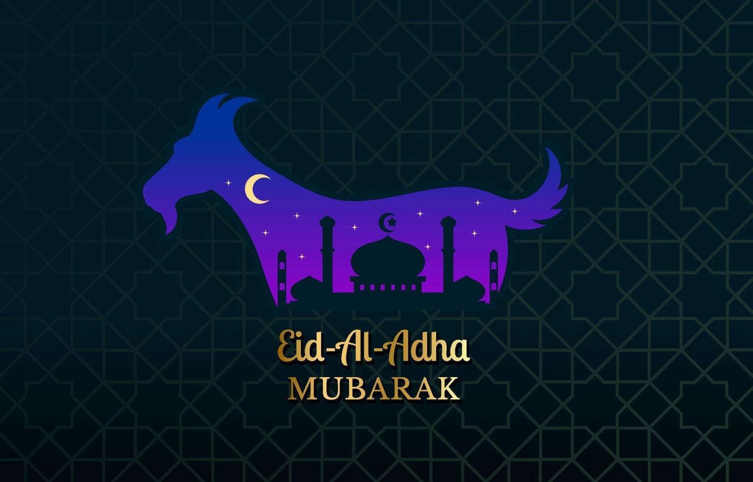 glücklich eid al adha vektor