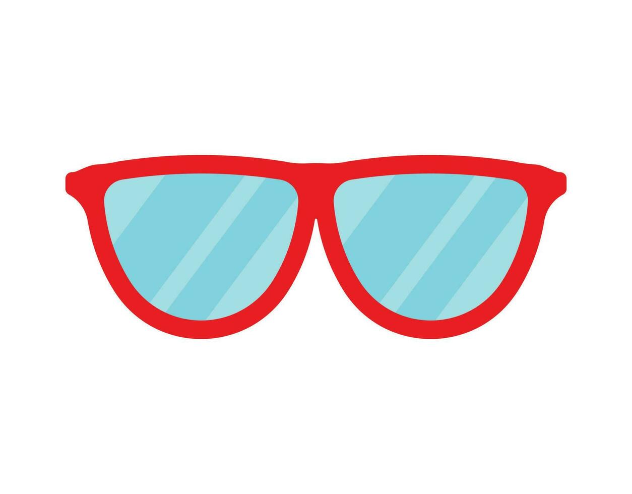 stilvoll Sonnenbrille Symbol zum Sommer- und Mode Brillen Zubehör Vektor Illustration