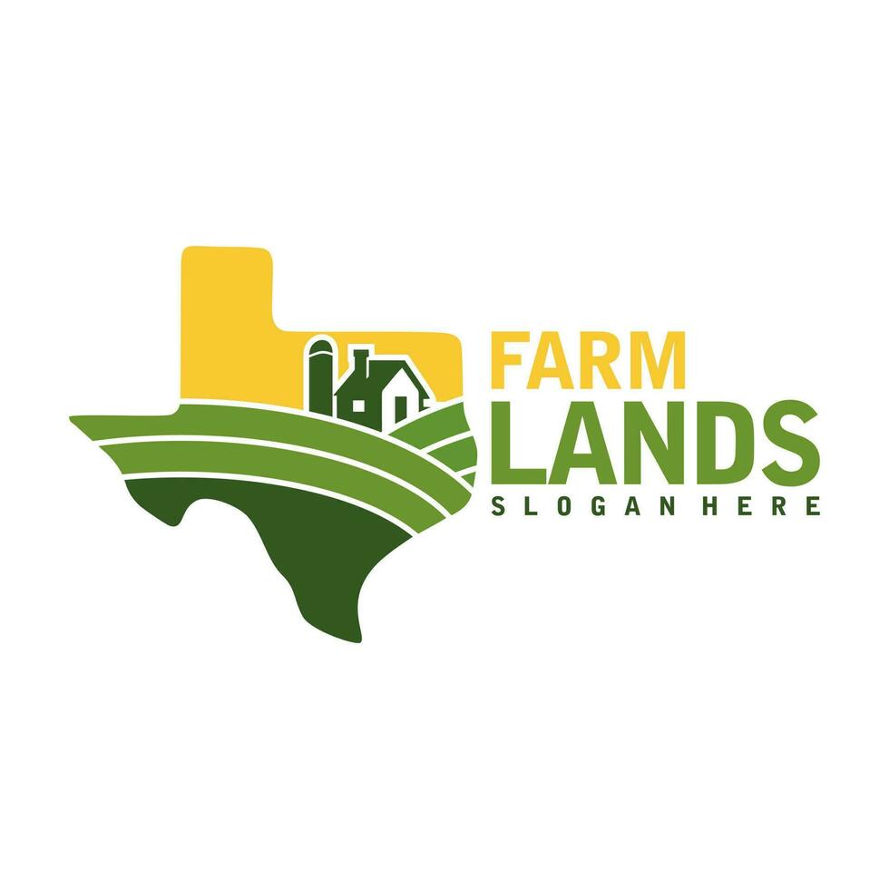 Bauernhof Land Texas Logo Vektor