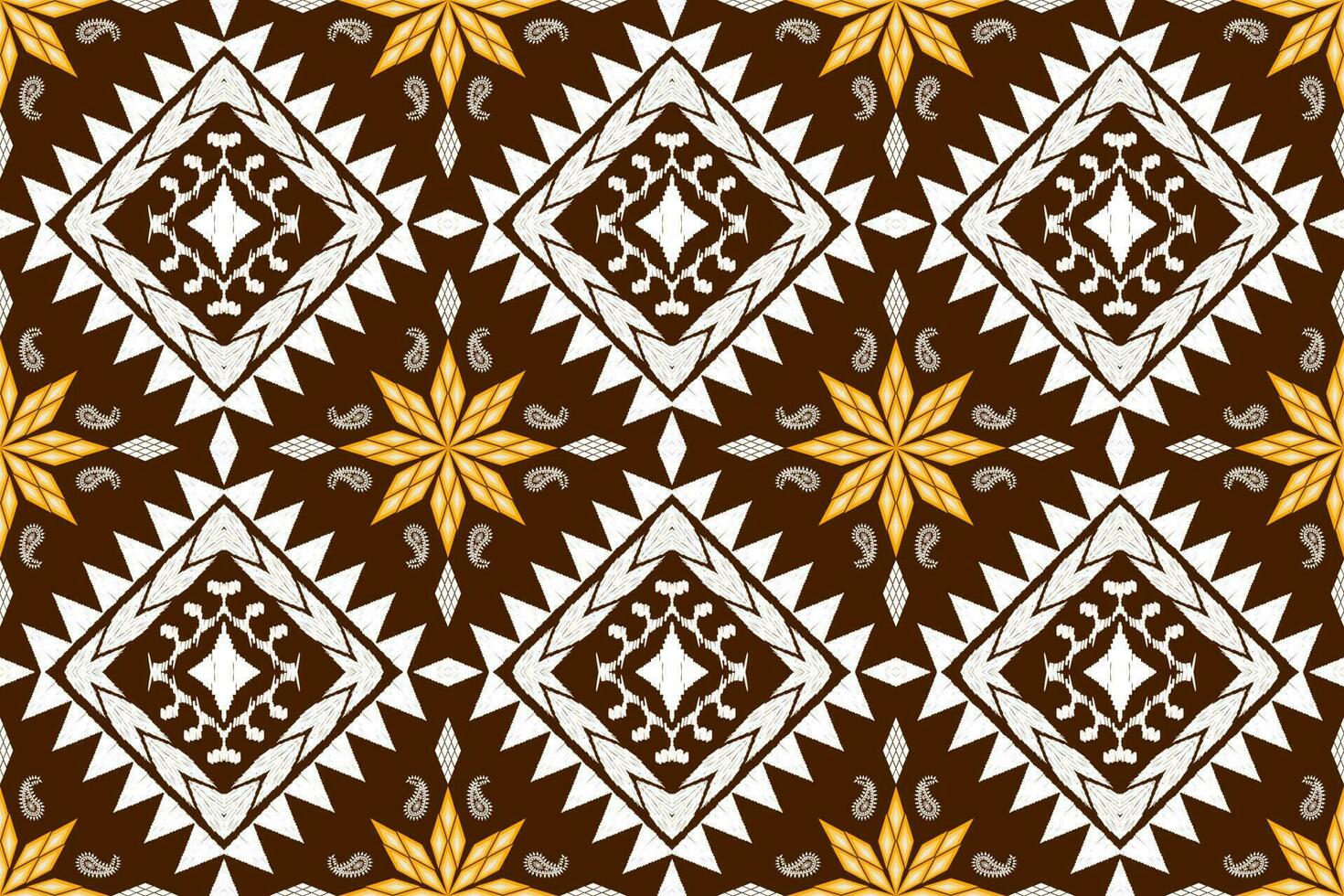 ethnisch Zahl aztekisch Stickerei Stil. geometrisch Ikat orientalisch traditionell Kunst Musterdesign zum ethnisch Hintergrund, Hintergrund, Mode, Kleidung, Verpackung, Stoff, Element, Sarong, Grafik, Vektor Illustration