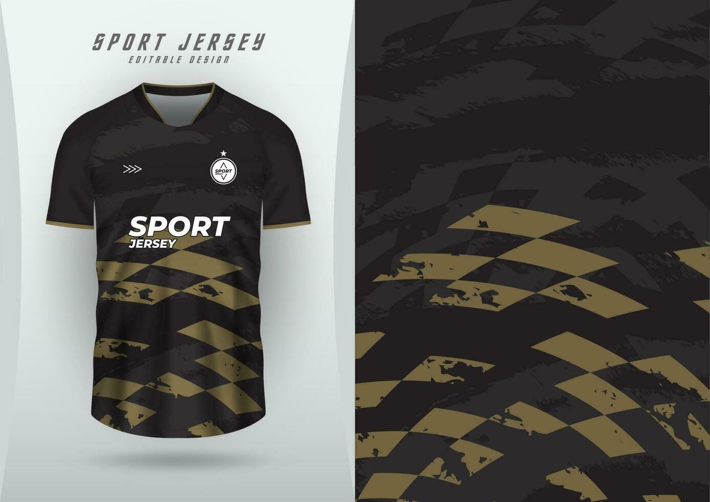 Hintergrund zum Sport Jersey Fußball Jersey Laufen Jersey Rennen Jersey schwarz und Gold Muster vektor