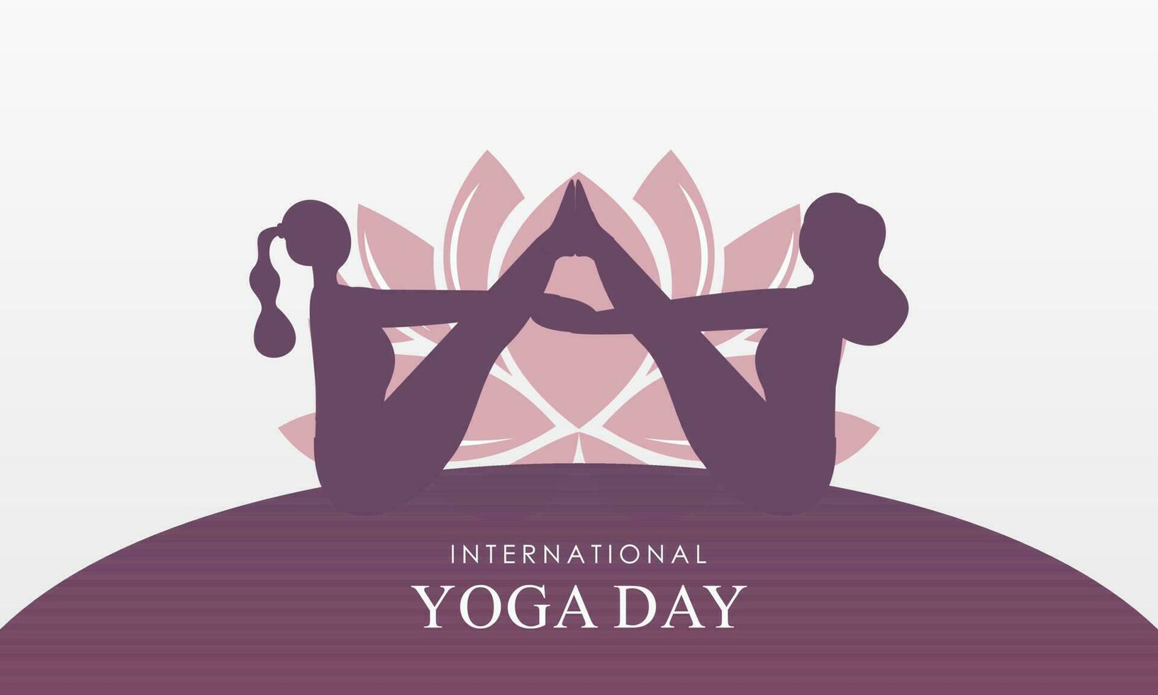 internationell dag av yoga illustration. yoga kropp hållning vektor