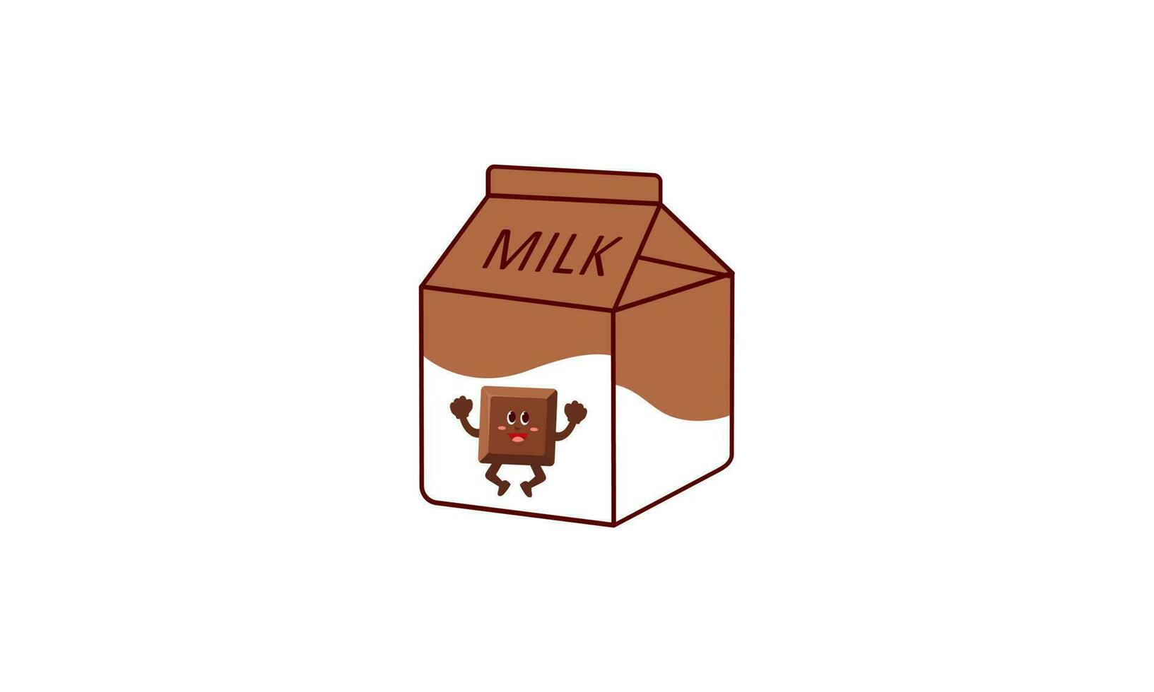 Karikatur Milch. asiatisch Produkt. kawaii Anime Design. Karikatur Stil vektor