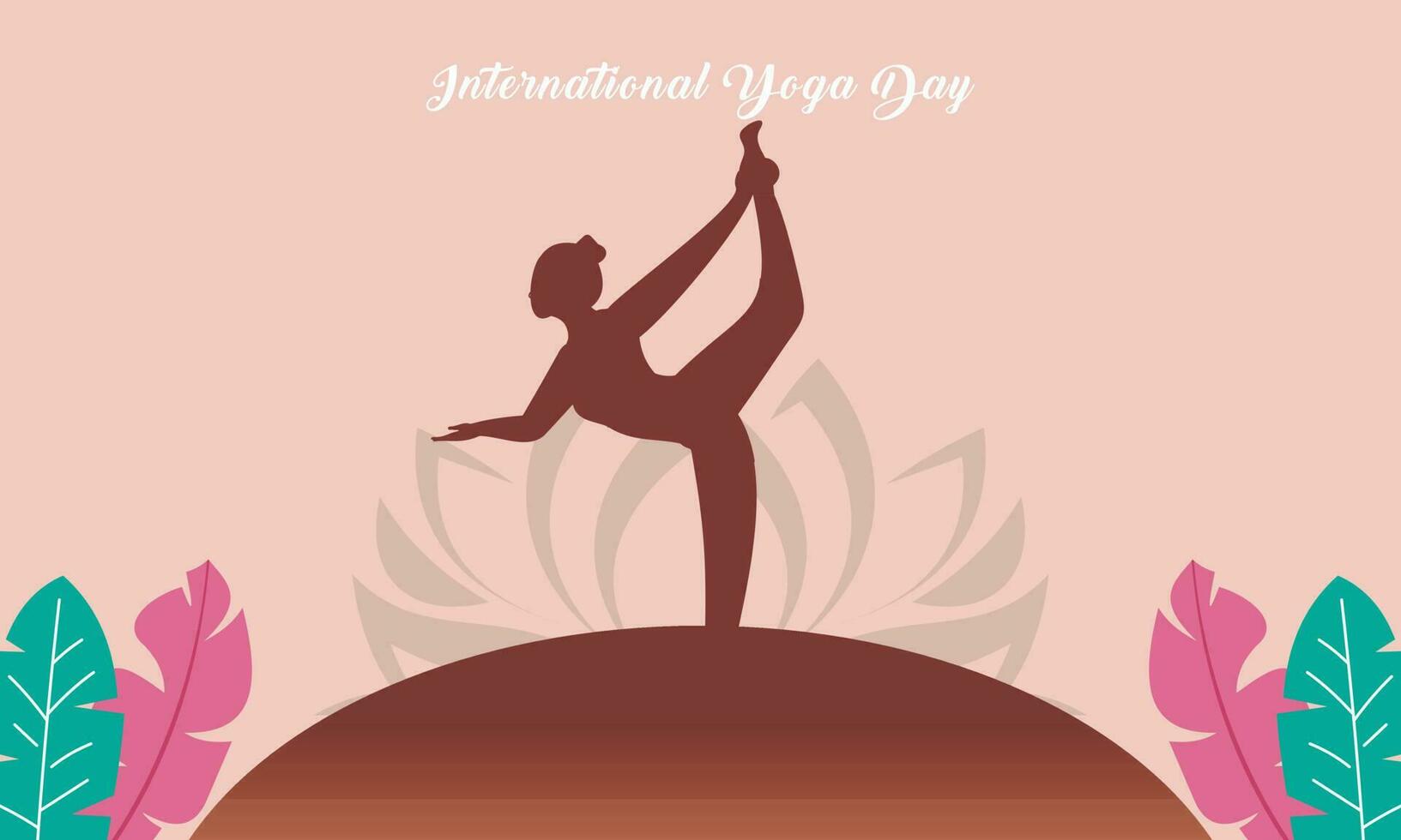 internationell dag av yoga illustration. yoga kropp hållning vektor