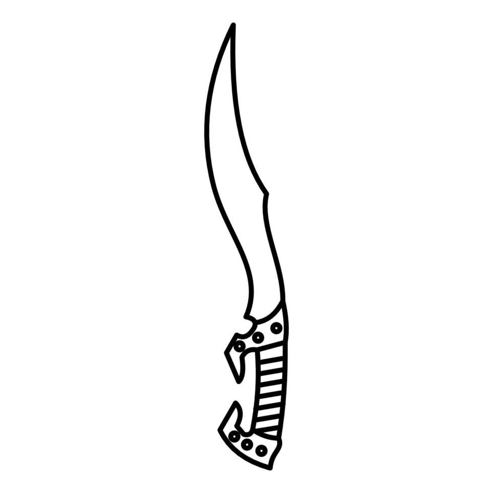 Überleben Messer Symbol zum Logo ... vektor