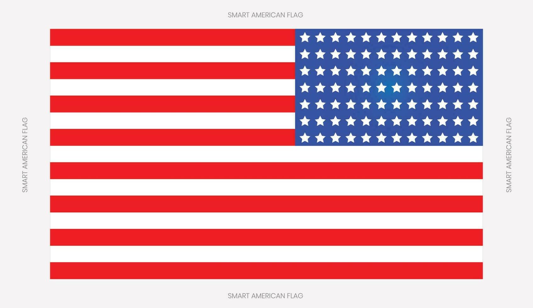 Design der amerikanischen Flagge vektor