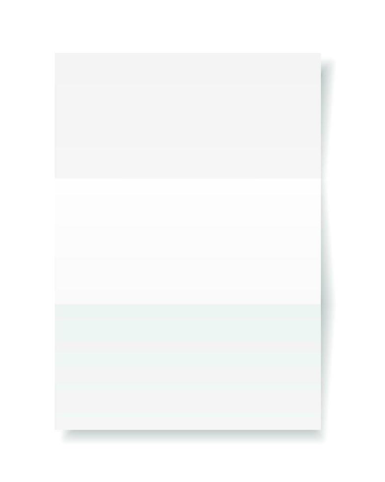 leer a4 Blatt von Weiß Papier mit Schatten, Vorlage zum Ihre Design. Satz. Vektor Illustration