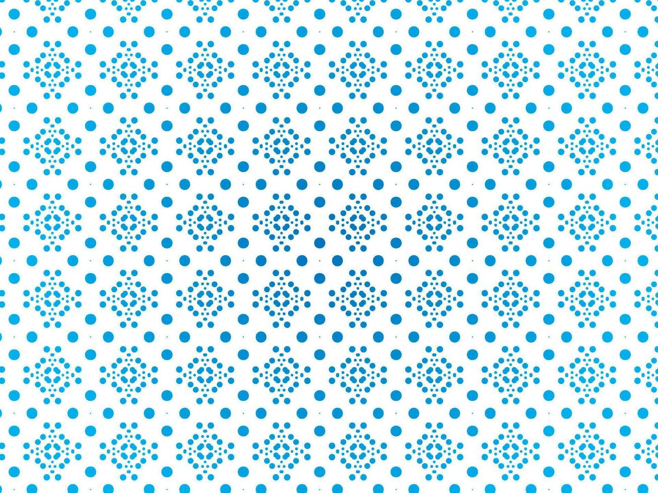 blå prickar tapet mönster, isolerat bakgrund. vektor