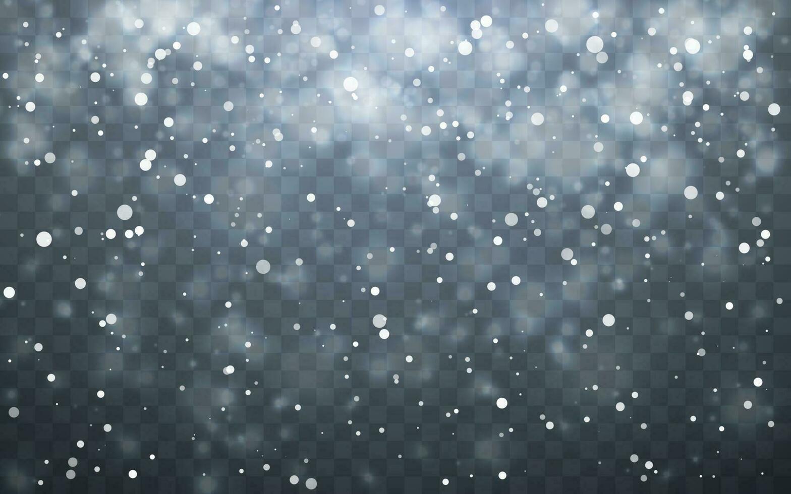 Weihnachten Schnee. fallen Schneeflocken auf dunkel Hintergrund. Schneefall. Vektor Illustration