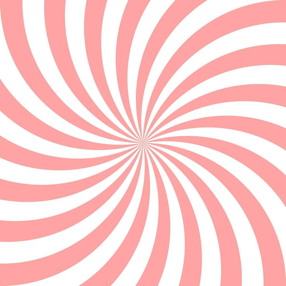 Süss Rosa Süßigkeiten abstrakt Spiral- Hintergrund. Vektor Illustration