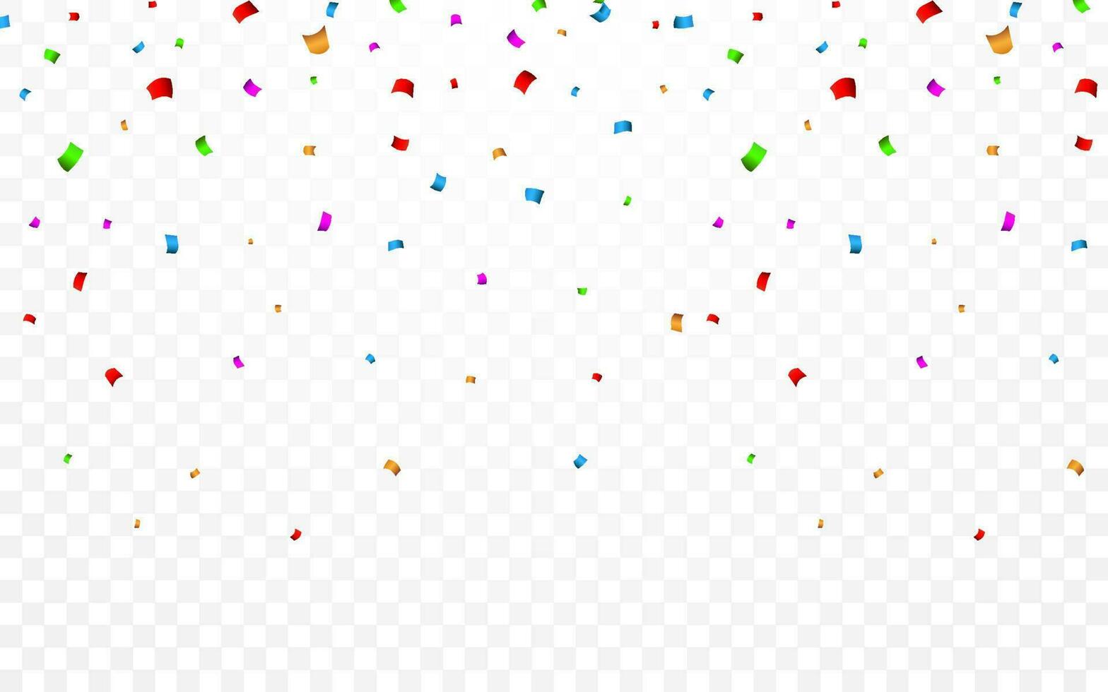 färgrik konfetti. firande karneval faller skinande glitter konfetti. lyx hälsning kort. vektor illustration