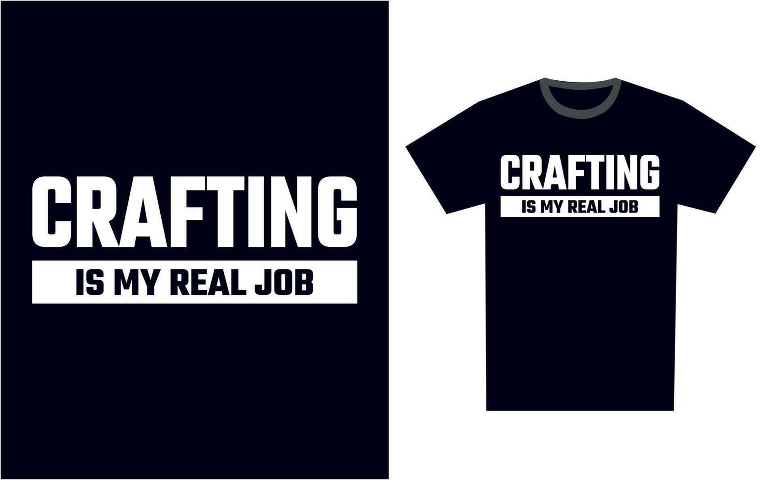 crafting t skjorta design mall vektor