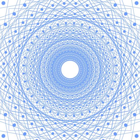 Abstrakt blå virvlar runt bakgrunden vektor