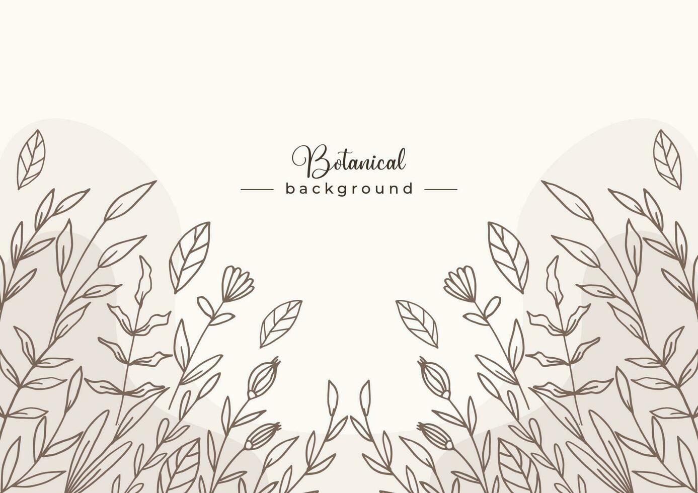 rustikal Blumen- Hintergrund mit Hand gezeichnet Blätter und Blume Rand auf Pastell- eben Farbe zum Hochzeit Einladung oder Engagement oder Gruß Karte vektor