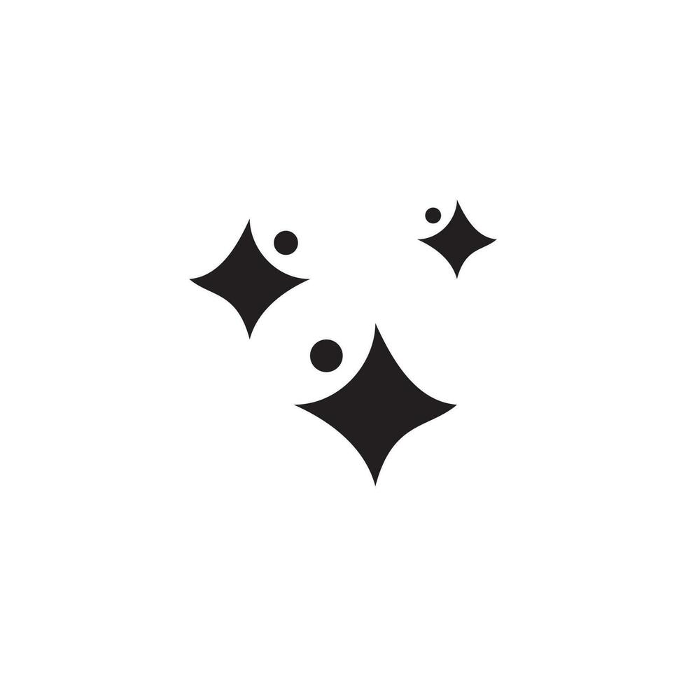 funkelnd Menschen Symbol Logo Design Vektor Illustration.