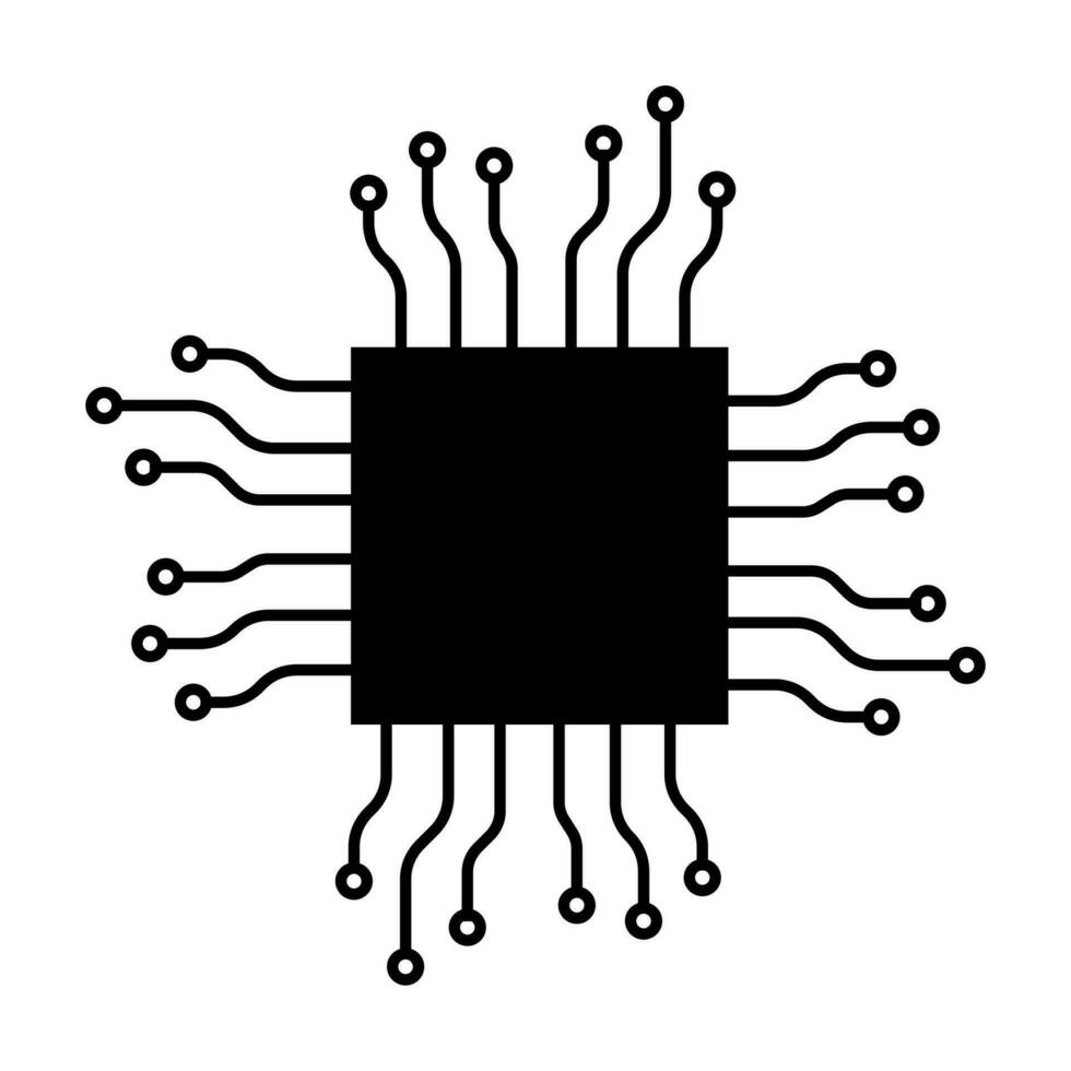 Mikrochip Planke, openai und chatgpt Chip. Mikroschaltung künstlich Intelligenz Technologie Chatbot System Helfer. Plaudern bot Symbol ai. Vektor Illustration