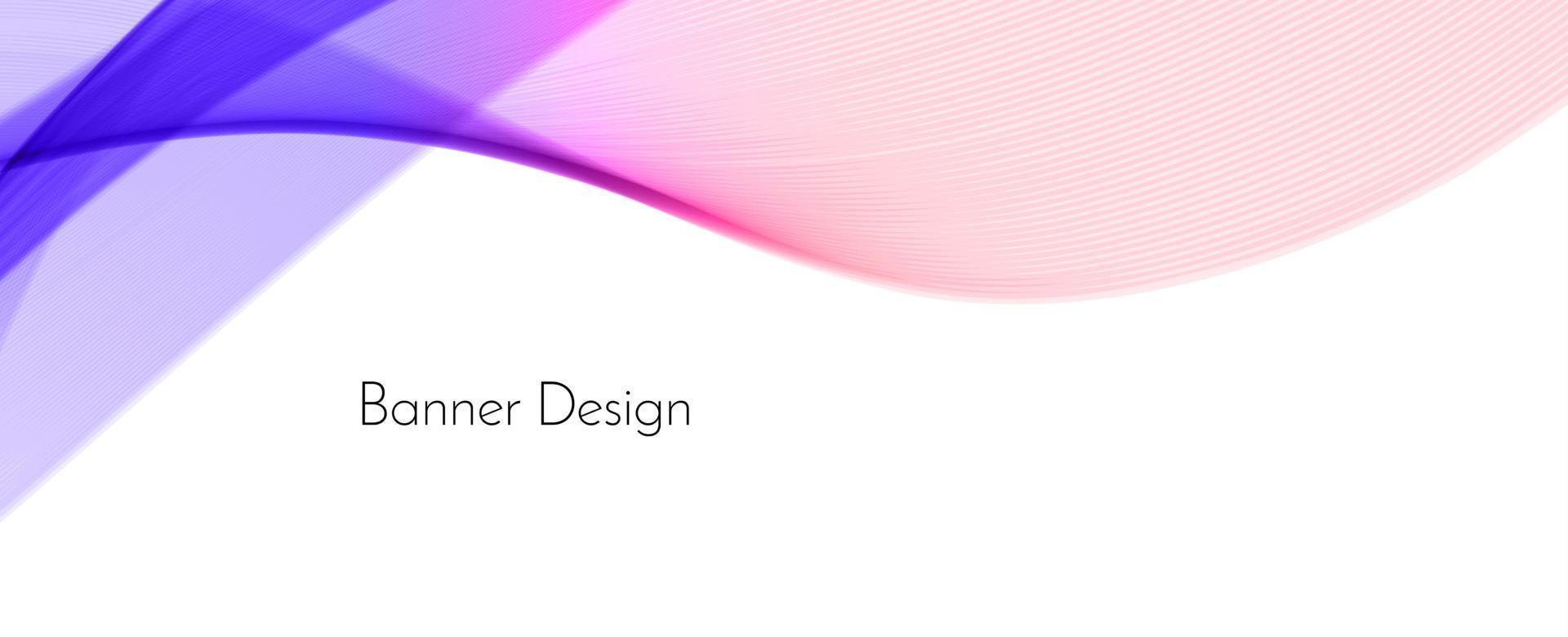 abstrakt färgrik dekorativ snygg modern vågdesign banner bakgrund vektor