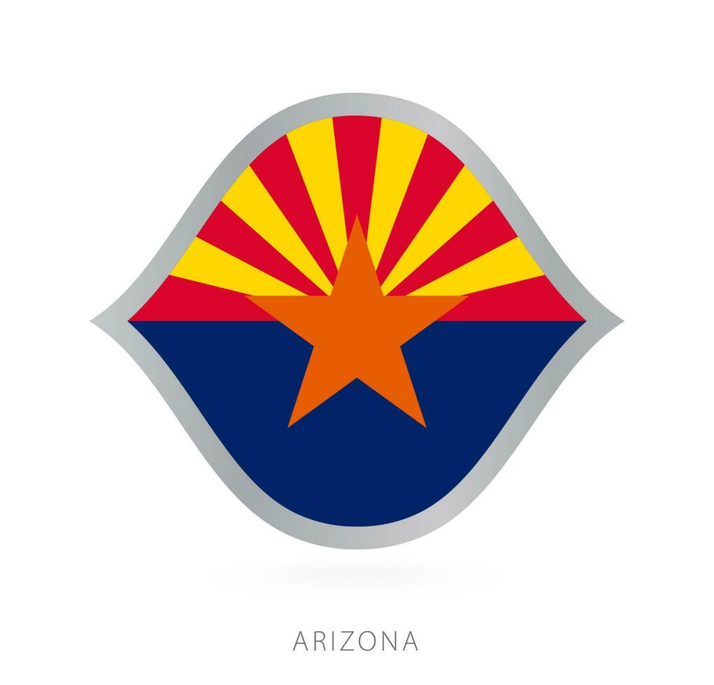 Arizona National Mannschaft Flagge im Stil zum International Basketball Wettbewerbe. vektor