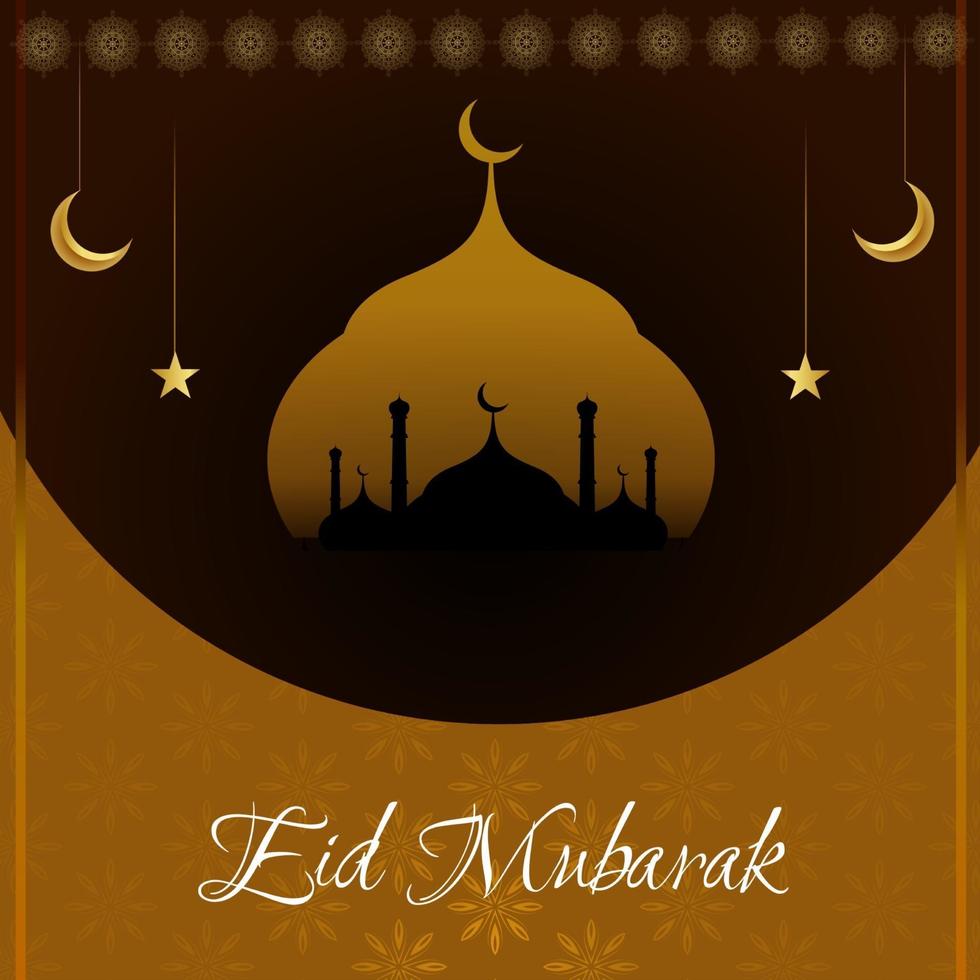 abstrakter heiliger eleganter dekorativer Hintergrund für eid mubarak vektor