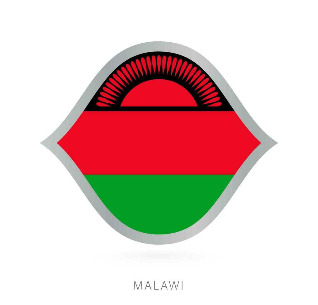 malawi nationell team flagga i stil för internationell basketboll tävlingar. vektor
