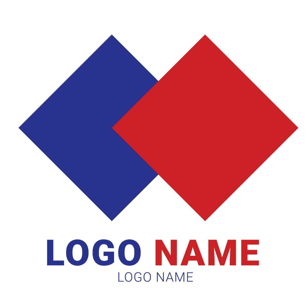 Vektor Blau rot Logo Design