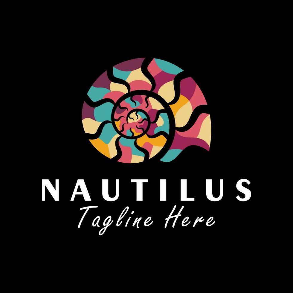 Nautilus Vektor Illustration Logo Design