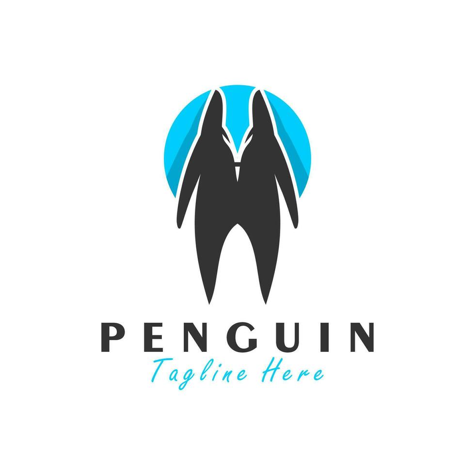 Pinguin Tier Vektor Illustration Logo