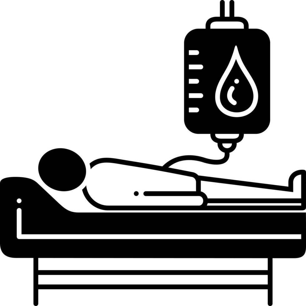 fast ikon för blod donation vektor