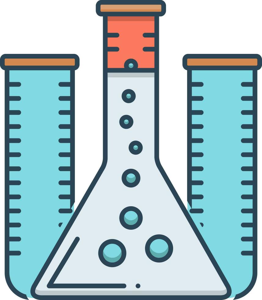 Farbe Symbol zum Prüfung Tube vektor