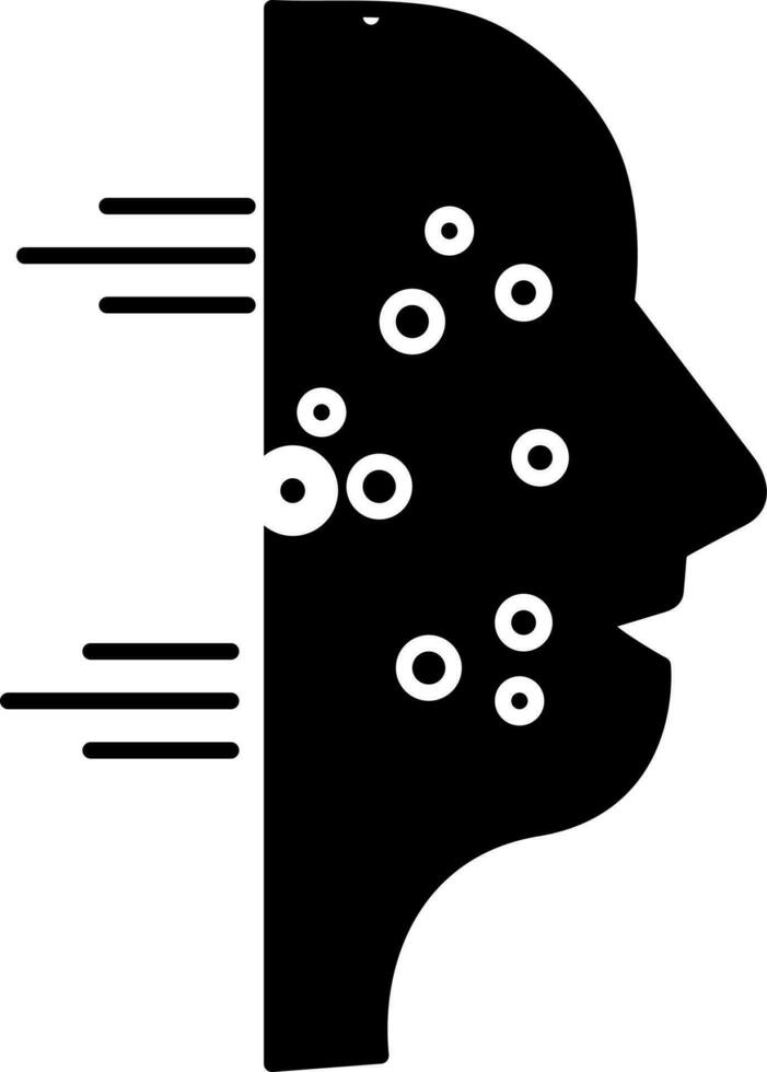 solide Symbol zum Allergie vektor