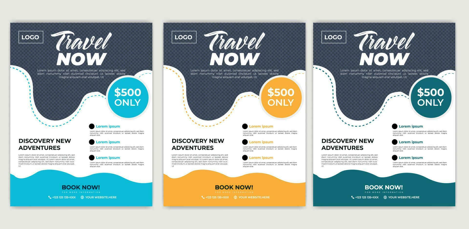 Reise Poster oder Flyer Pamphlet Broschüre Design Layout Raum zum Foto hintergrund.reise Poster oder Flyer Vorlage Broschüre Design. Reise Flyer Vorlage zum Reise Agentur. vektor