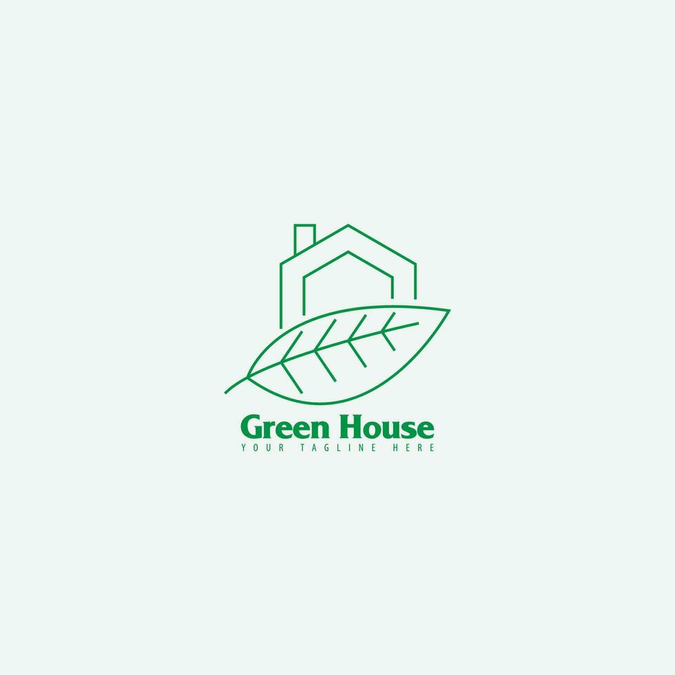 Logo-Vektor des grünen Hauses vektor