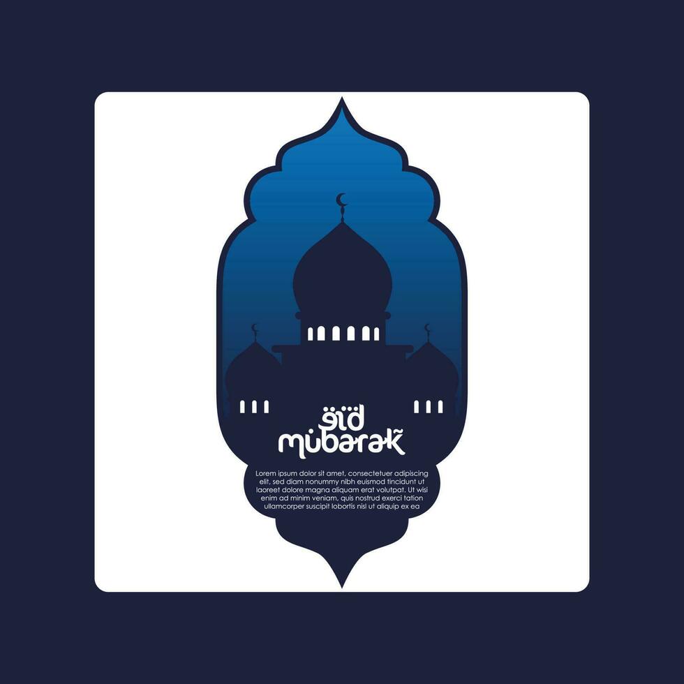 Eid Mubarak-Logo-Vektor vektor