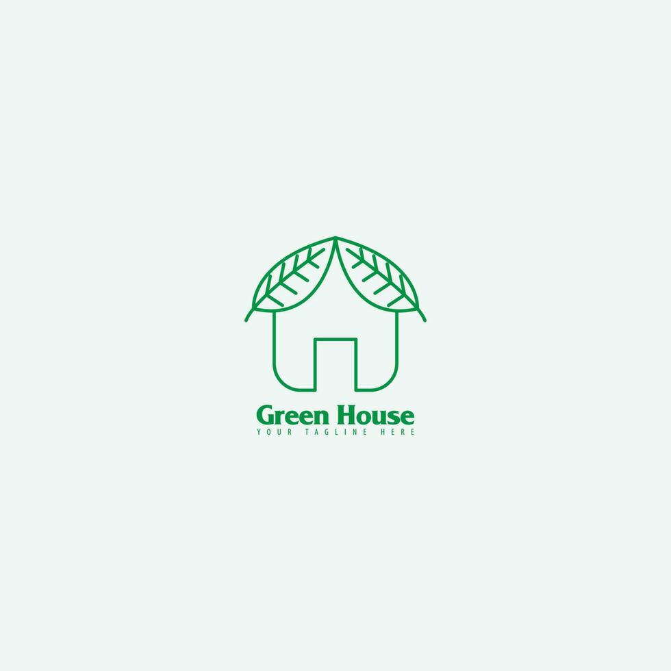 Logo-Vektor des grünen Hauses vektor