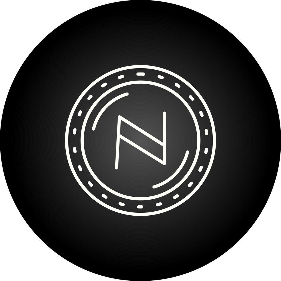 namecoin valuta vektor ikon