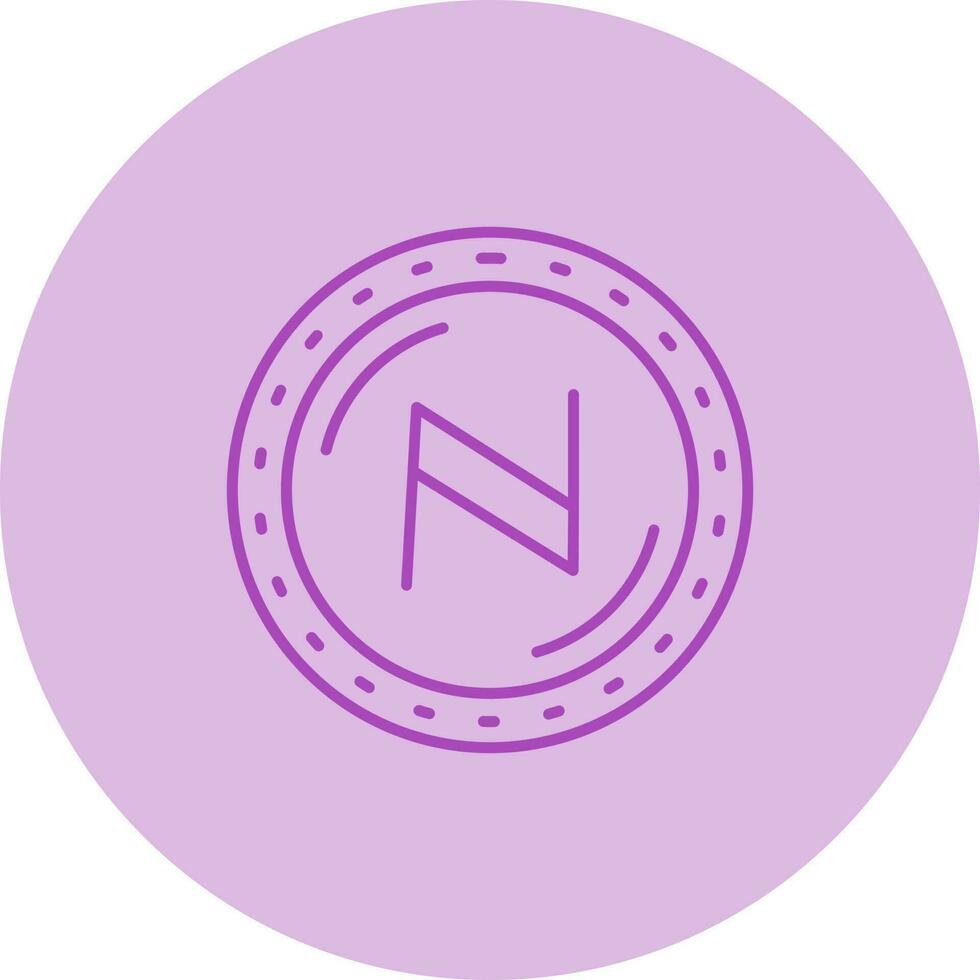 Namecoin-Währungsvektorsymbol vektor