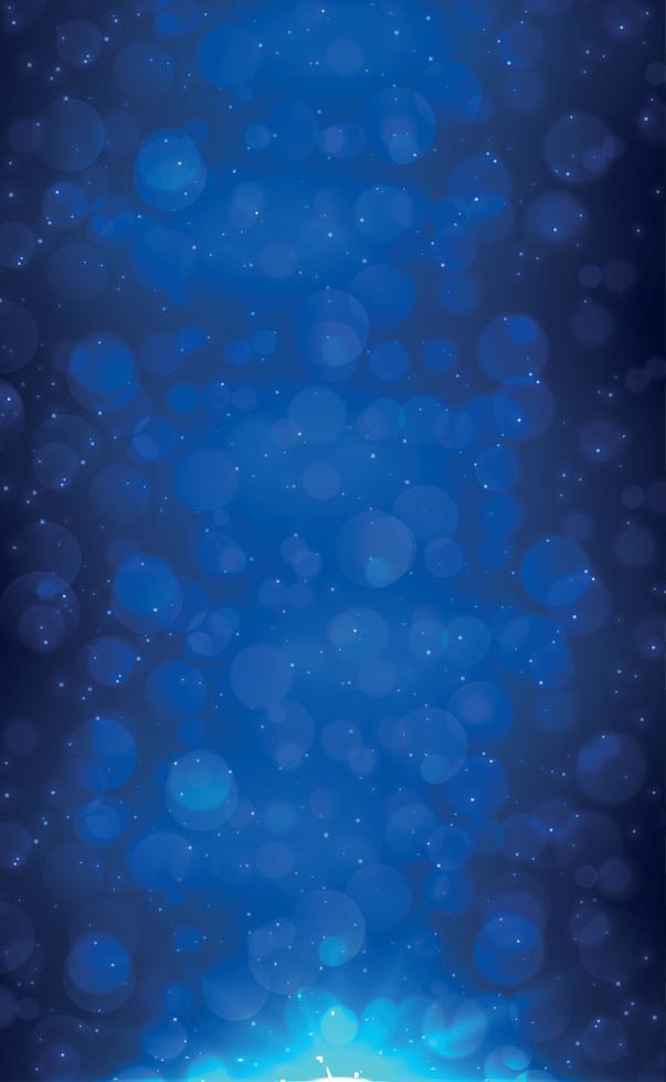 abstrakter blauer unscharfer Hintergrund mit Bokeh-Effekt vektor