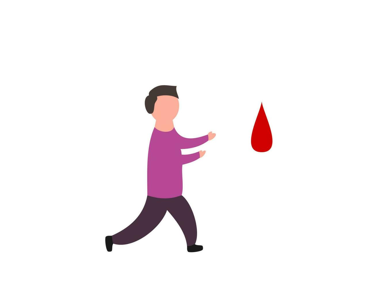 Blut Spende Vektor Illustration eben Design