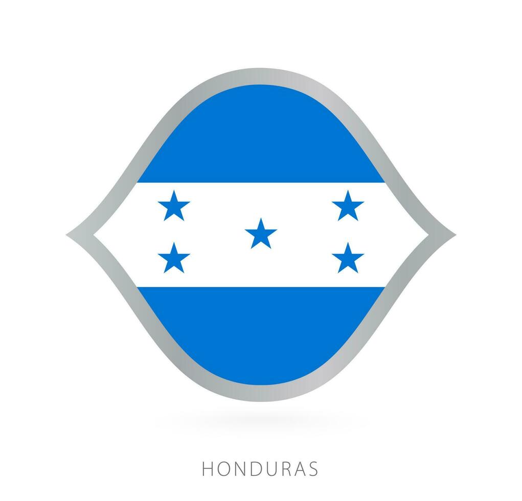 Honduras National Mannschaft Flagge im Stil zum International Basketball Wettbewerbe. vektor