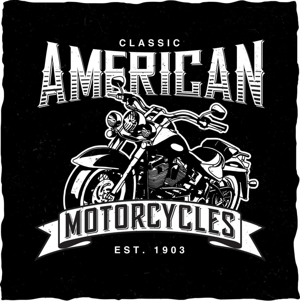 klassisk motorcyklar, vektor ikon för speedway motorer sport. motorcykel tävlings och hastighet moto retro grunge t-shirt skriva ut, cyklist motocross, eller motorsport beställnings- emblem