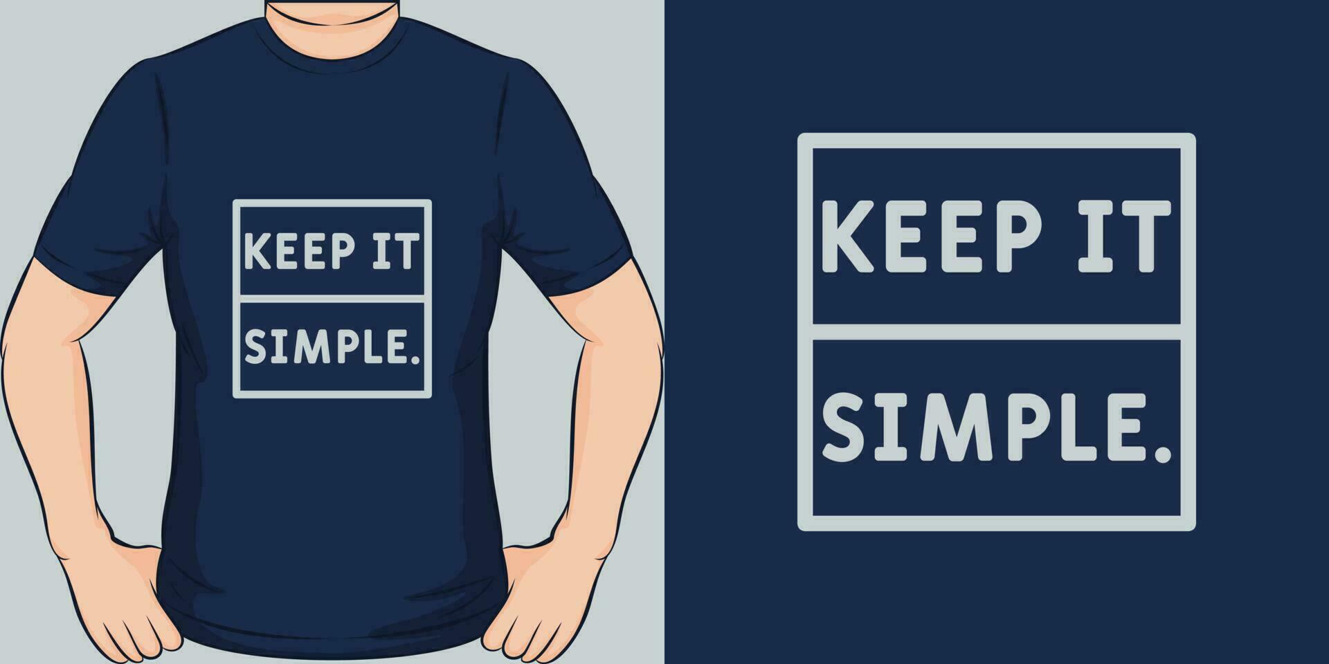 ha kvar den enkel, motiverande Citat t-shirt design. vektor