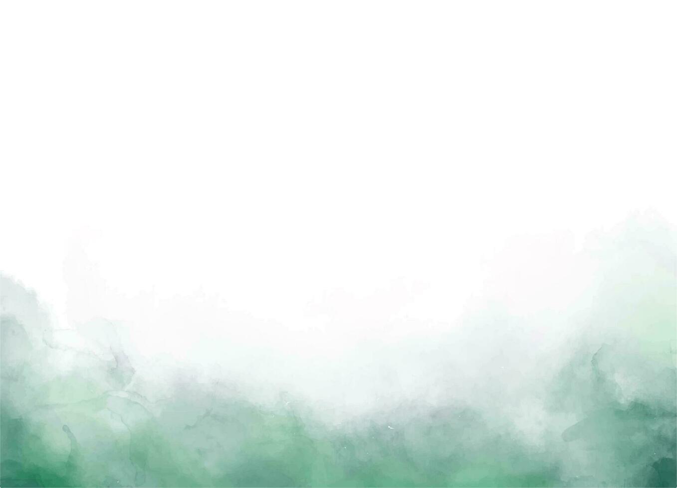 konstnärlig, abstrakt grön, mörk mystisk vattenfärg bakgrund med stänk med dimma dimma effekt vektor