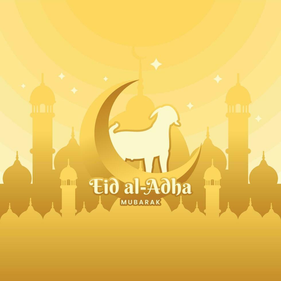 eid al adha Vektor Illustration Hintergrund islamisch Stil