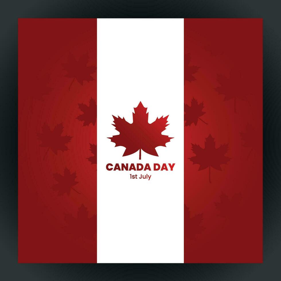 glücklich Kanada Tag Vektor Muster Illustration